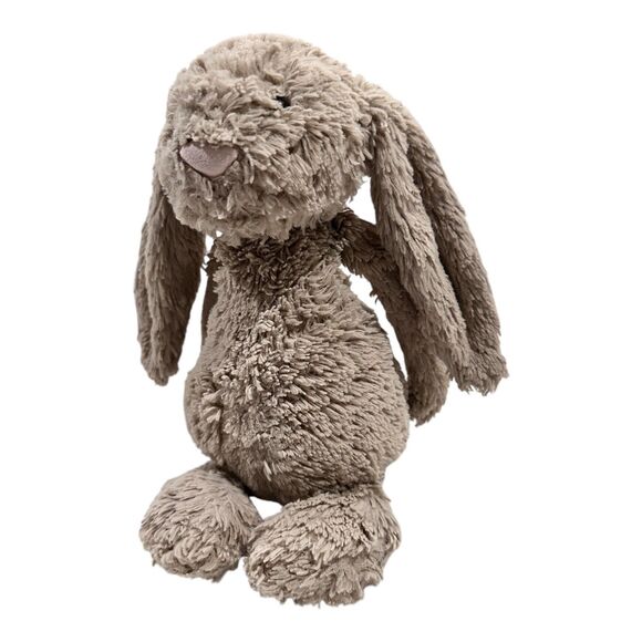 Pair of 2 JELLYCAT Bashful Bunnies 2018 Blush and Beige 5" Tiny/Mini HTF - Picture 4 of 12